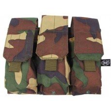 Poche MOLLE Triple Chargeur WOODLAND