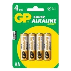GP - Piles LR6 - AA - ALCALINE par 4 - 1.5V
