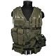Miltec Gilet Tactique avec Holster Vert Olive OD