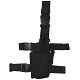 MFH Holster de Cuisse Réglable Noir